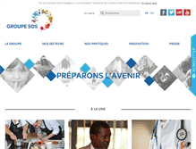 Tablet Screenshot of groupe-sos.org